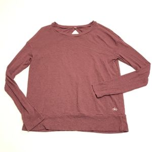 ALO Yoga Intricate Long Sleeve Pullover Sweater M
